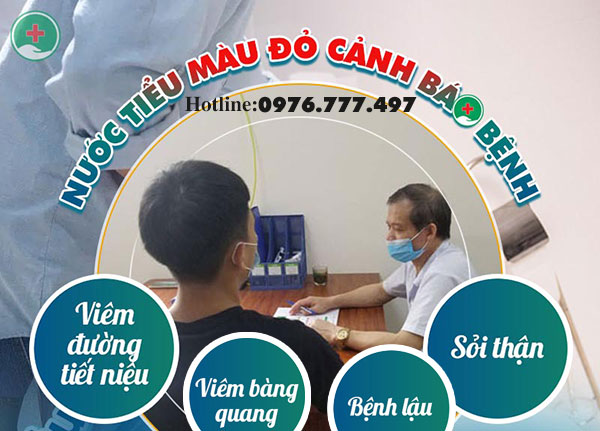 Nước tiểu màu đỏ ở nam là dấu hiệu của bệnh gì?